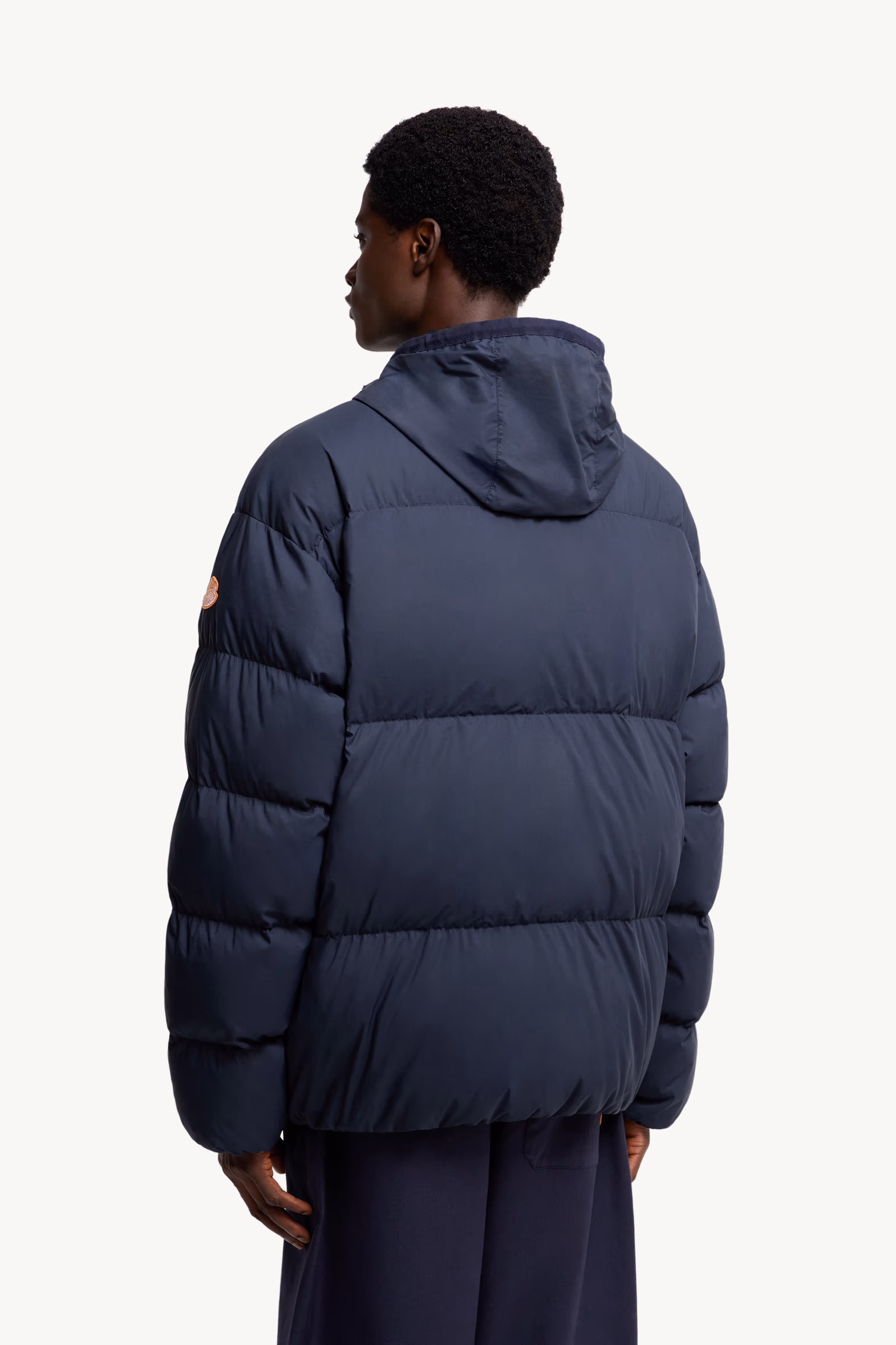 Moncler x Gilga Farm Designed by Donald Glover Tangelo Short Down Jacket Men Navy Blue Moncler 5